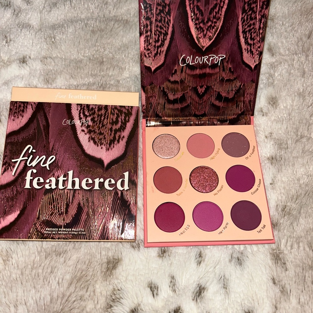 ColourPop Fine Feathered Eyeshadow Palette - Rich Pinks and Purples